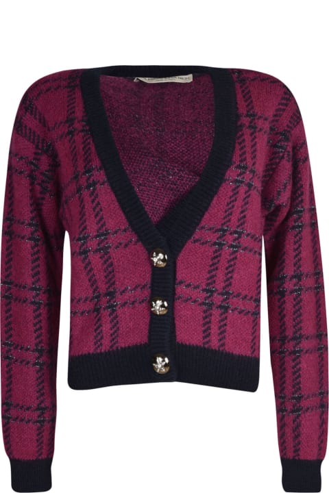Fashion for Women Alessandra Rich Tartan Knitted Cardigan