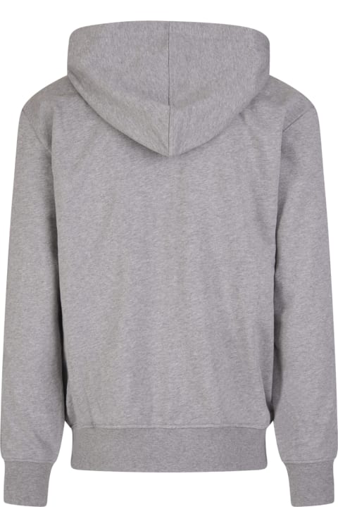 Fashion for Women Alexander McQueen Man Grey Hoodie With Logoed Bands