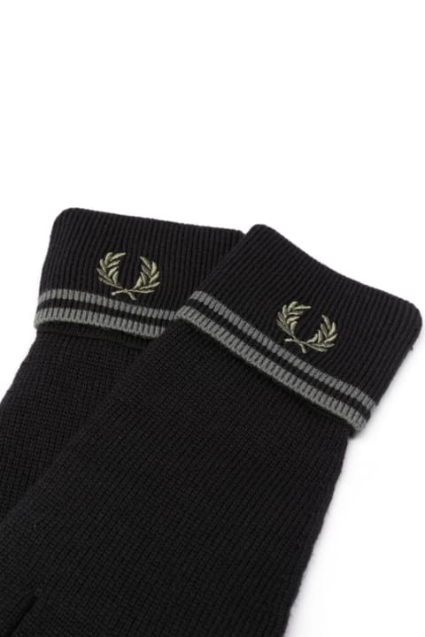 Fred Perry Gloves for Men Fred Perry Fp Twin Tipped Merino Wool Gloves