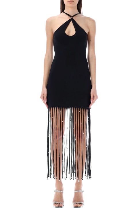 Rotate by Birger Christensen for Women Rotate by Birger Christensen Elea Fringed Maxi Dress