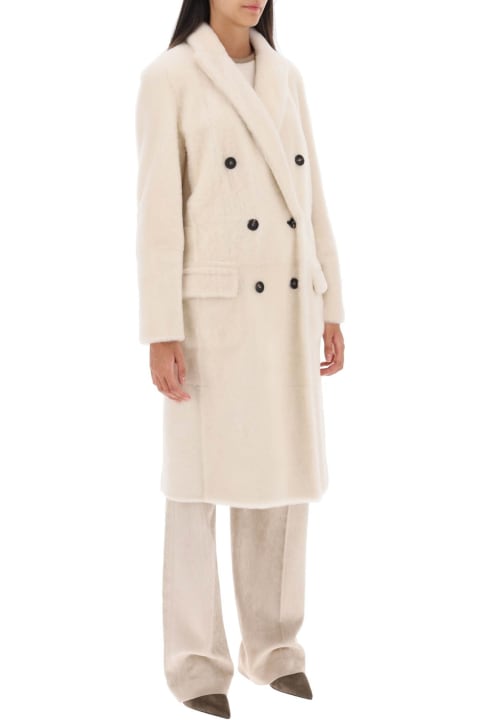 Coats & Jackets for Women Brunello Cucinelli Reversible Shearling Coat