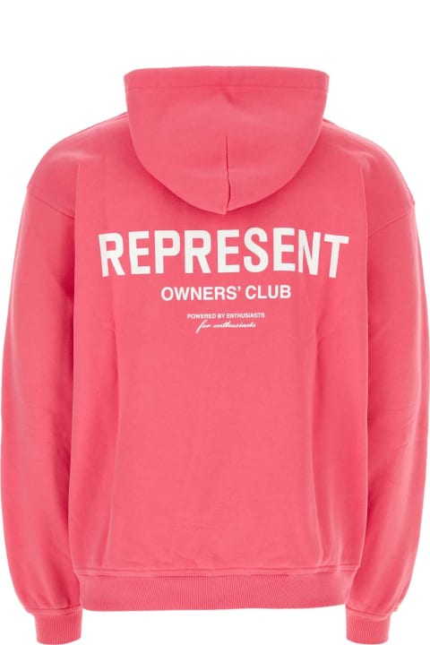 REPRESENT Men REPRESENT Dark Pink Cotton Sweatshirt