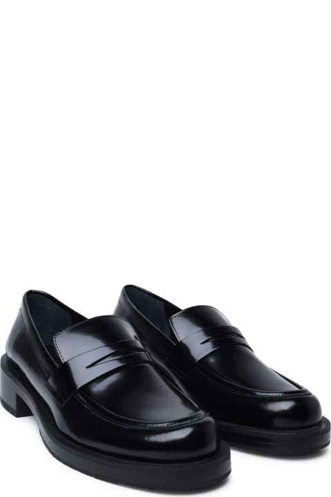 Stuart Weitzman Shoes for Women Stuart Weitzman Black Shiny Leather Loafers