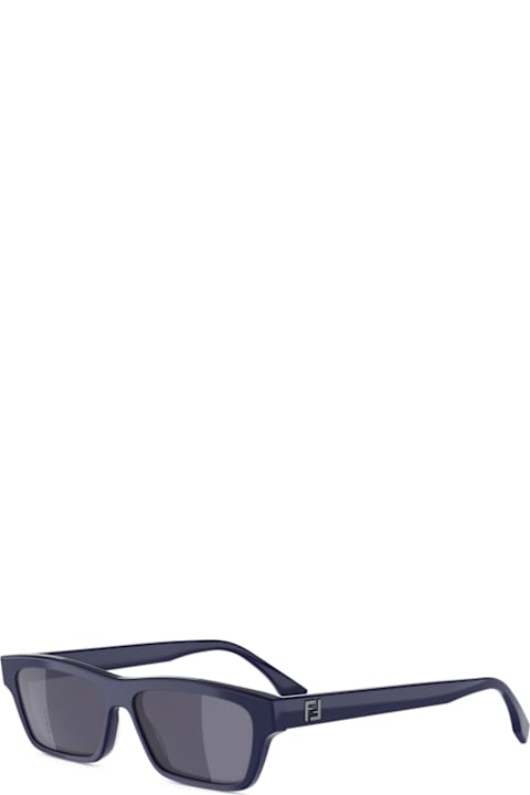 Fendi Eyewear لـ Kids Fendi Eyewear Fendi Fe40199i Ff Squared 90x Blu Sunglasses