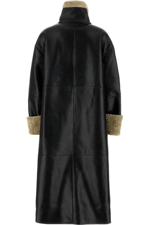 Nanushka Coats & Jackets for Women Nanushka Black Synthetic Leather Liesel Coat