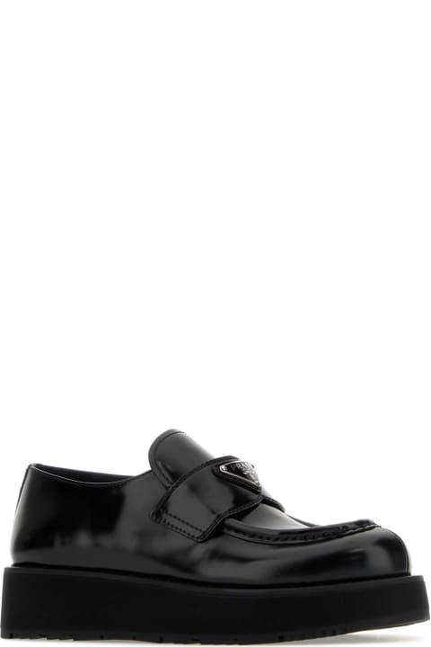 Fashion for Women Prada Black Leather Loafers