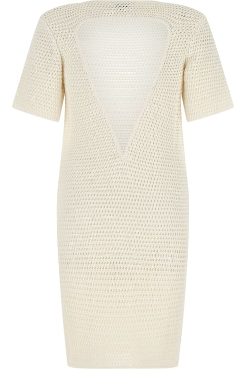 Dresses Sale for Women Bottega Veneta Ivory Crochet Dress