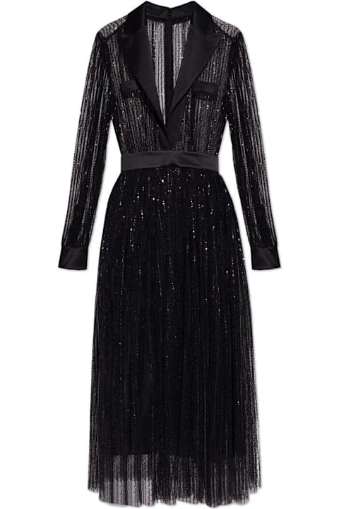 Dolce & Gabbana Sale for Women Dolce & Gabbana Sequin-embellished V-neck Midi Dress