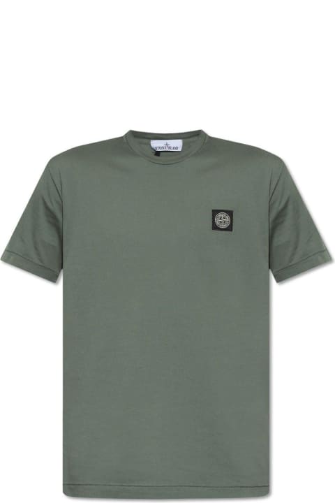 Stone Island Clothing for Men Stone Island Logo Patch Crewneck T-shirt