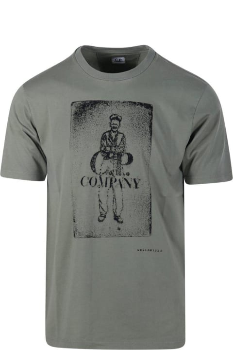 C.P. Company Topwear for Women C.P. Company Graphic Printed Crewneck T-shirt