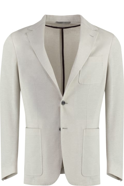 Canali Coats & Jackets for Men Canali Cotton Blend Blazer
