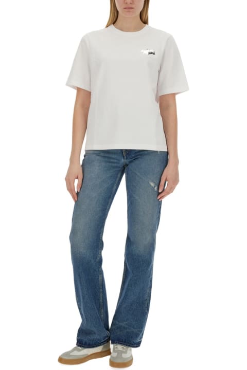 Maison Kitsuné Topwear for Women Maison Kitsuné T-shirt With Logo