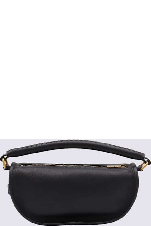 Burberry Bags for Women Burberry Black Leather Clip Shoulder Bag