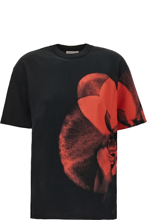 Sale for Women Alexander McQueen Black Cotton T-shirt