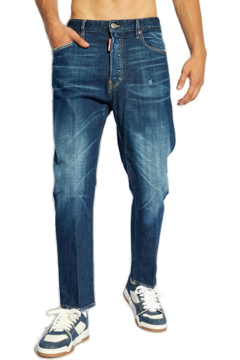 Dsquared2 for Men Dsquared2 Distressed Straight-leg Jeans