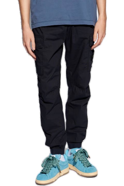 Fleeces & Tracksuits for Men Stone Island Logo Detailed Cargo Trousers