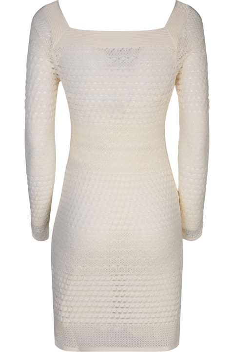 ウィメンズ新着アイテム Tom Ford Open-knit Long-sleeved Mini Dress