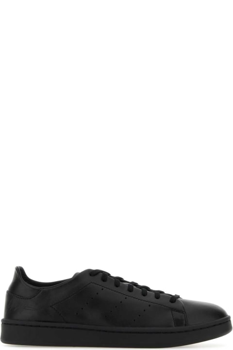 Y-3 Men Y-3 Black Leather Stan Smith Sneakers