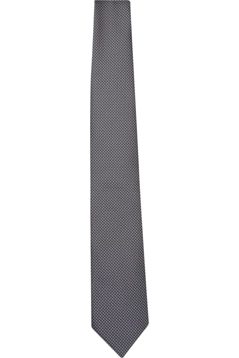 Ties for Men Tom Ford Tf Logo Black Tie