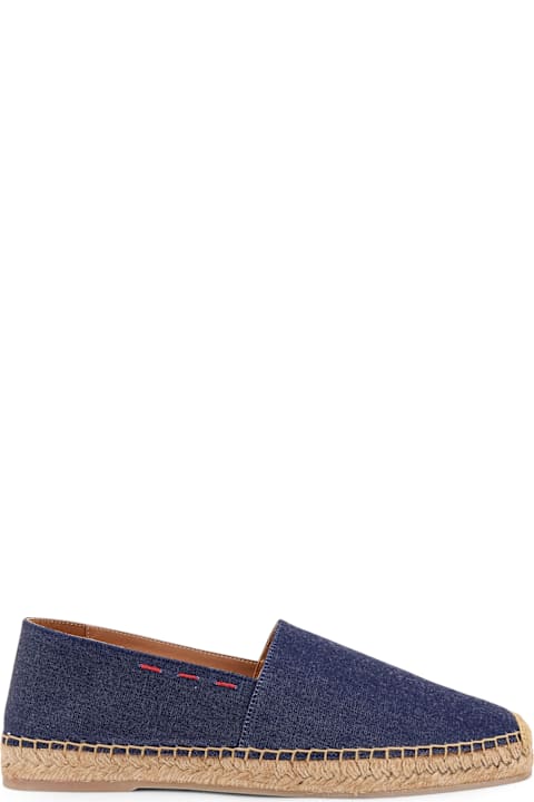 أحذية لـ القسم الرجالي Kiton Denim Espadrillas With Lateral Stitching