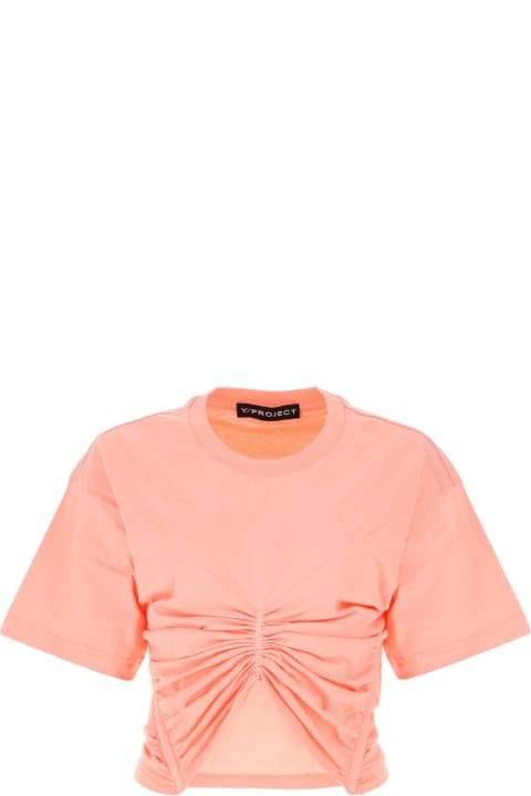 Y/Project Topwear for Women Y/Project Salmon Cotton Top