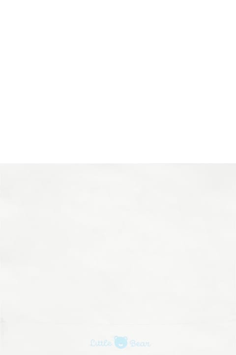 Homeware Little Bear White Sheet Set For Baby Boy With Bear