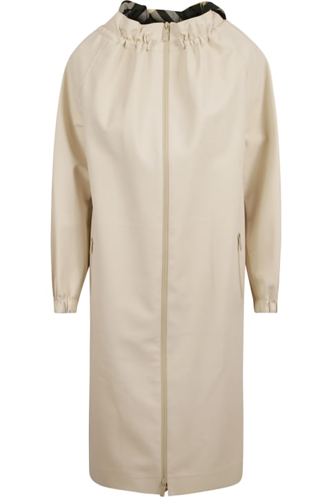 Burberry Coats & Jackets for Women Burberry Check Long Reversible Coat