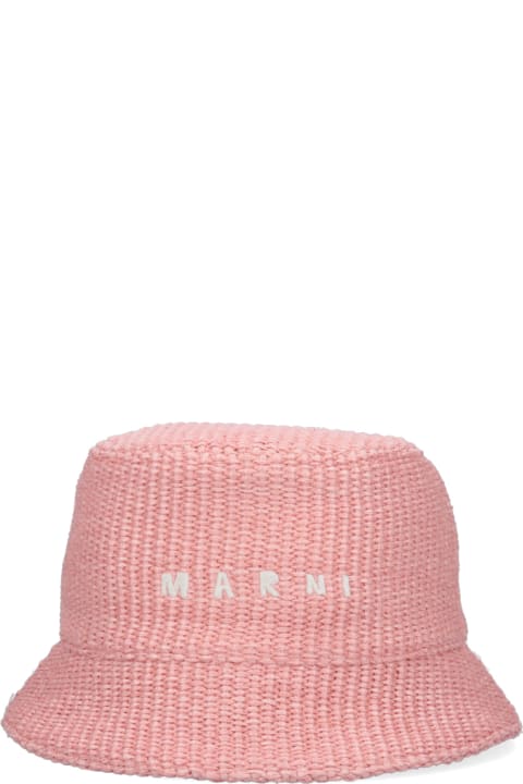 Marni Hats for Women Marni Raffia Bucket Hat
