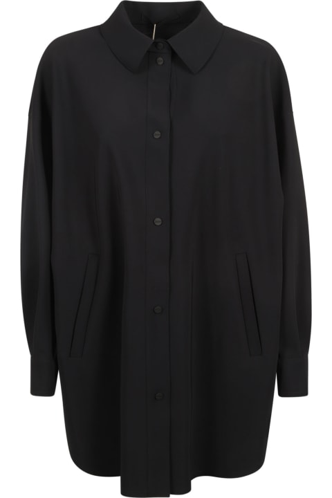 Herno Clothing for Women Herno Oversized Plain Buttoned Jacket