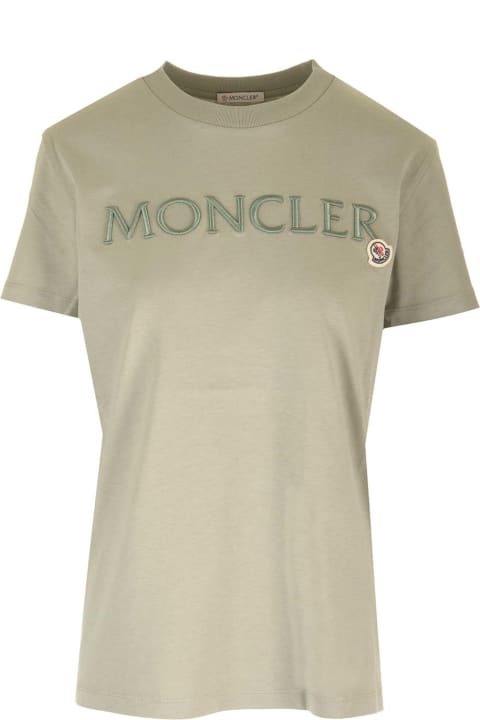 Topwear for Women Moncler Embroidered Signature T-shirt
