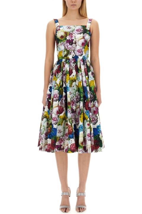Dolce & Gabbana Dresses for Women Dolce & Gabbana Nocturnal Flower Corset Dress