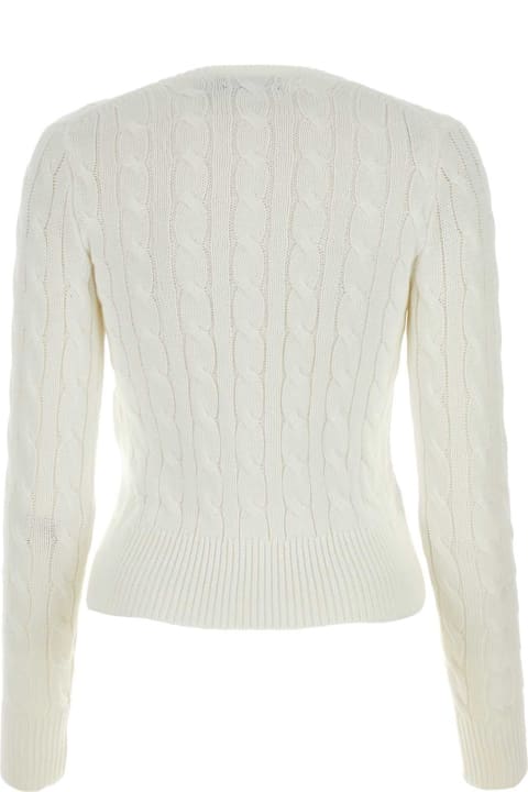 Polo Ralph Lauren Sweaters for Women Polo Ralph Lauren White Cotton Cardigan