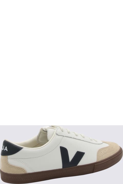 メンズ Vejaのスニーカー Veja White Leather Volley Sneakers