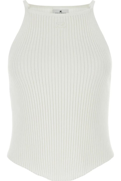 Underwear & Nightwear for Women Courrèges White Viscose Blend Top