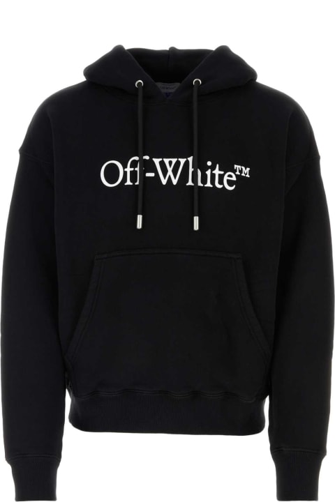 メンズ Off-Whiteのフリース＆ラウンジウェア Off-White Black Cotton Sweatshirt