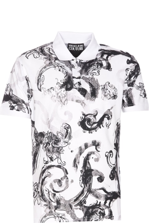 Fashion for Men Versace Jeans Couture Polo Watercolour Couture