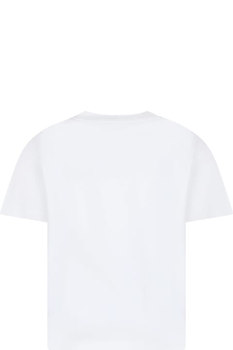 Calvin Klein Kids Calvin Klein White T-shirt For Boy With Logo