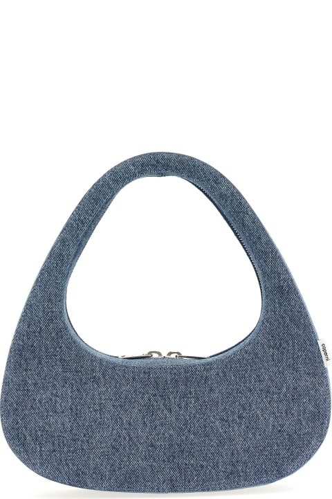 Coperni Totes for Women Coperni 'denim Baguette Swipe Bag' Handbag