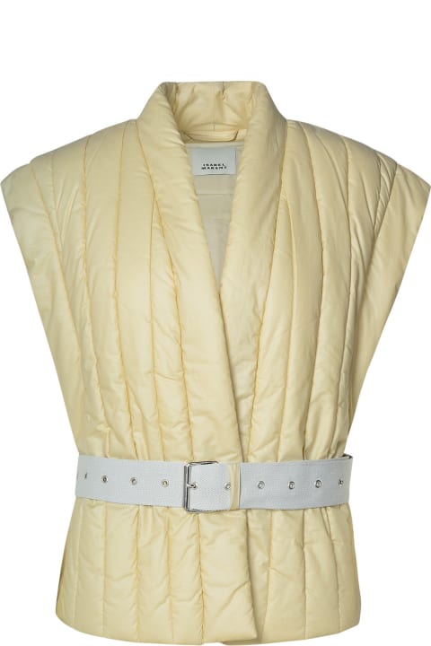 Coats & Jackets for Women Isabel Marant 'ajali' Ecru Cotton Blend Jacket