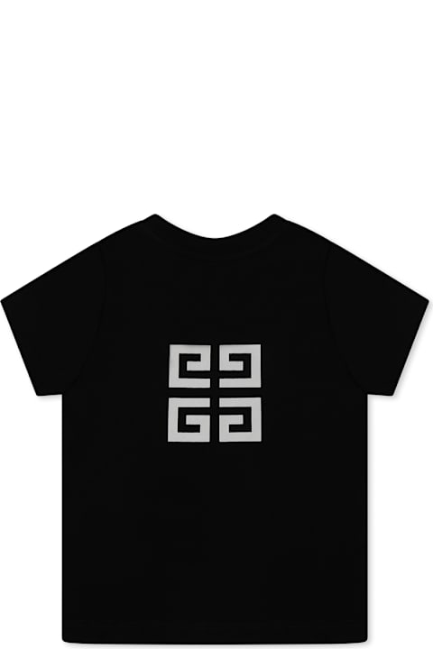Givenchy for Baby Boys Givenchy Black T-shirt For Baby Boy With Logo