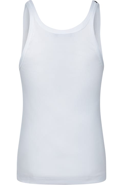 Dolce & Gabbana Sweaters for Men Dolce & Gabbana Dg White Cotton Tank Top