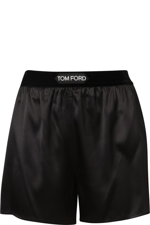 Tom Ford Pants & Shorts for Women Tom Ford Stretch Silk Satin Boxer Shorts