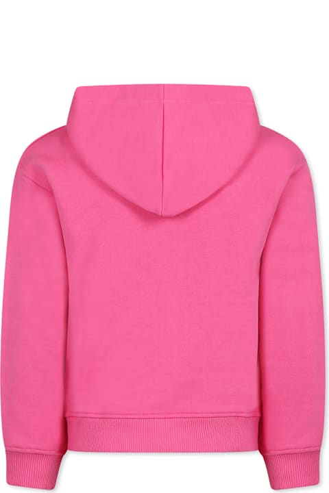 Moschino Sweaters & Sweatshirts for Girls Moschino Fuchsia Sweatshirt For Girl With Teddy Bear
