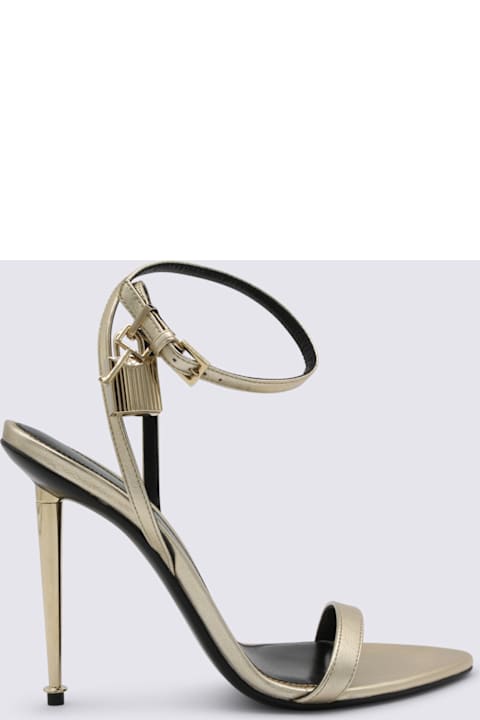Tom Ford Gold Leather Sandals
