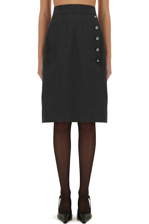 Dolce & Gabbana Skirts for Women Dolce & Gabbana Wool Midi Skirt