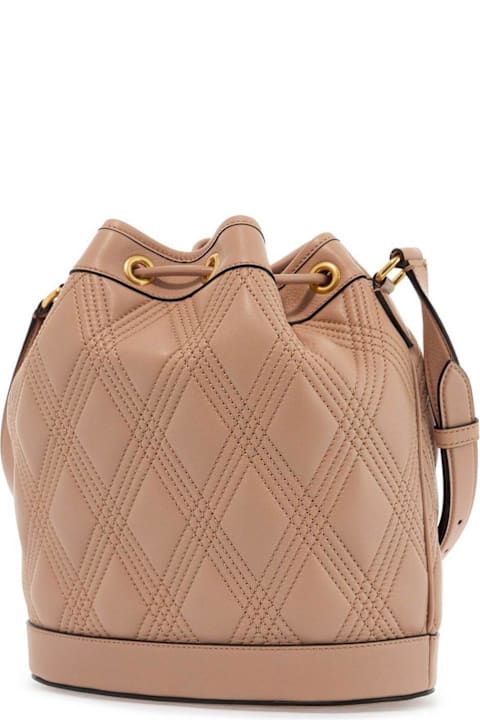 Valentino Garavani Bags for Women Valentino Garavani Vlogo Plaque Drawstring Quilted Shoulder Bag