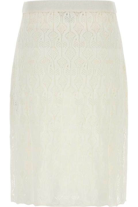 Homeware Bottega Veneta White Lace Skirt