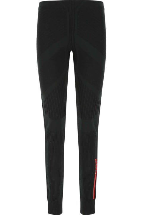 Prada Pants & Shorts for Women Prada Black Stretch Polyester Blend Leggings