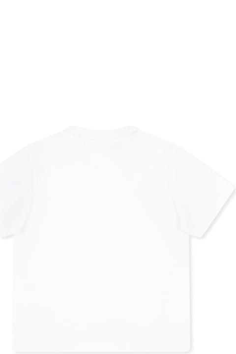 Timberland T-Shirts & Polo Shirts for Baby Boys Timberland White T-shirt For Baby Boy With Tree And Writing