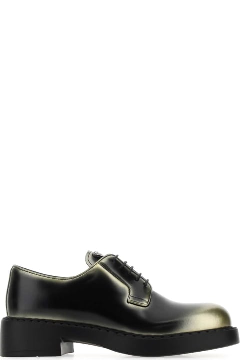 Shoes Sale for Women Prada Two-tone Leather Lace-up Shoes